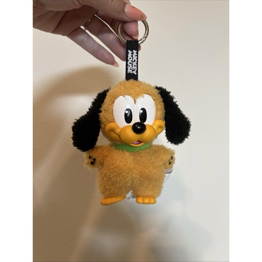 POP MART Disney Mickey Family Cute Together Pluto Plush Keychain 2024